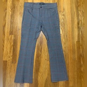Torrid High-Rise Pocket Pixie Bootcut Luxe Ponte Plaid Pants